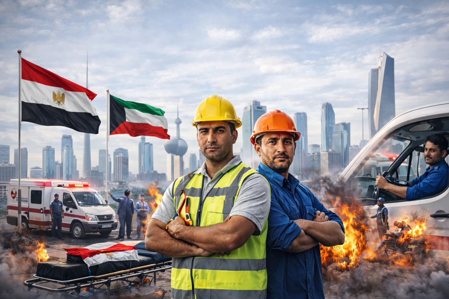 صورة خاصة وثيقة الحوادث الشخصية
للعاملين المصريين بدولة الكويت